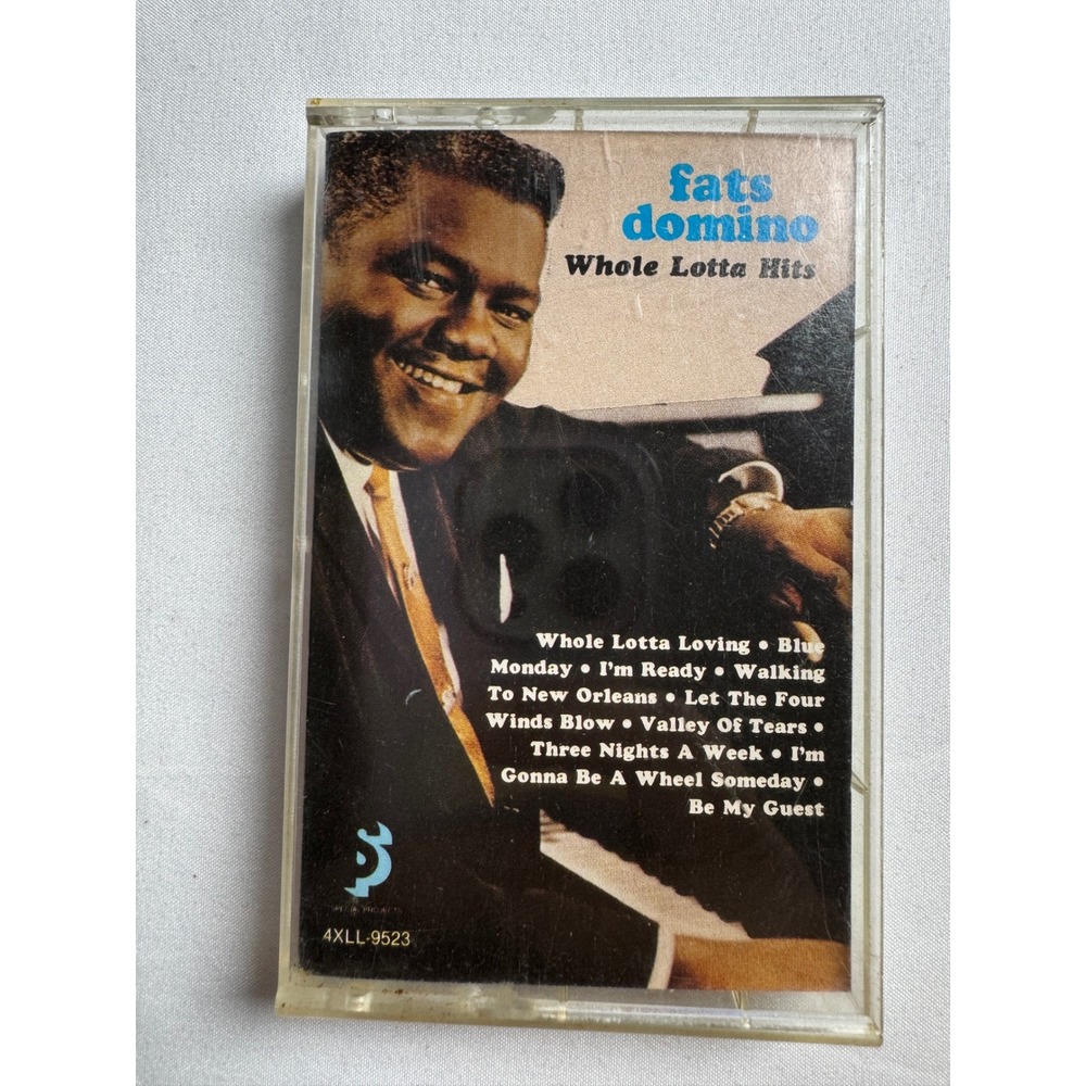Fats Domino Whole Lotta Hits Cassette Tape 1987 EMI 4XLL-9523 Rock and Roll R&B